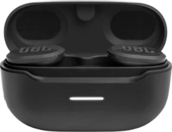 JBL Endurance Race TWS True Wireless Active Sports Earbuds 40 JBL Endurance Race TWS True Wireless Active Sports Earbuds -Electronic Audio Store 6.JBL EnduranceRace ProductImage CaseOpen Black