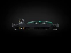 NAD Electronics C 588 2-Speed Turntable With 9" Carbon Fiber Tonearm (Black) -Electronic Audio Store NAD C 588 Rear No Cover Black on Black