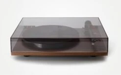 Rega Planar 1 Turntable With RB110 Tonearm And Carbon MM Cartridge -Electronic Audio Store PL1 walnut gallery 1 2