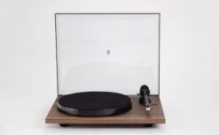 Rega Planar 1 Turntable With RB110 Tonearm And Carbon MM Cartridge -Electronic Audio Store PL1 walnut gallery 2 1