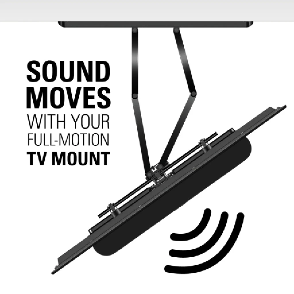 Sanus WSSBM1 Soundbar Mount Compatible With Sonos Beam & Beam 2 (Black) 8 Sanus WSSBM1 Soundbar Mount Compatible With Sonos Beam & Beam 2 (Black) - Image 6