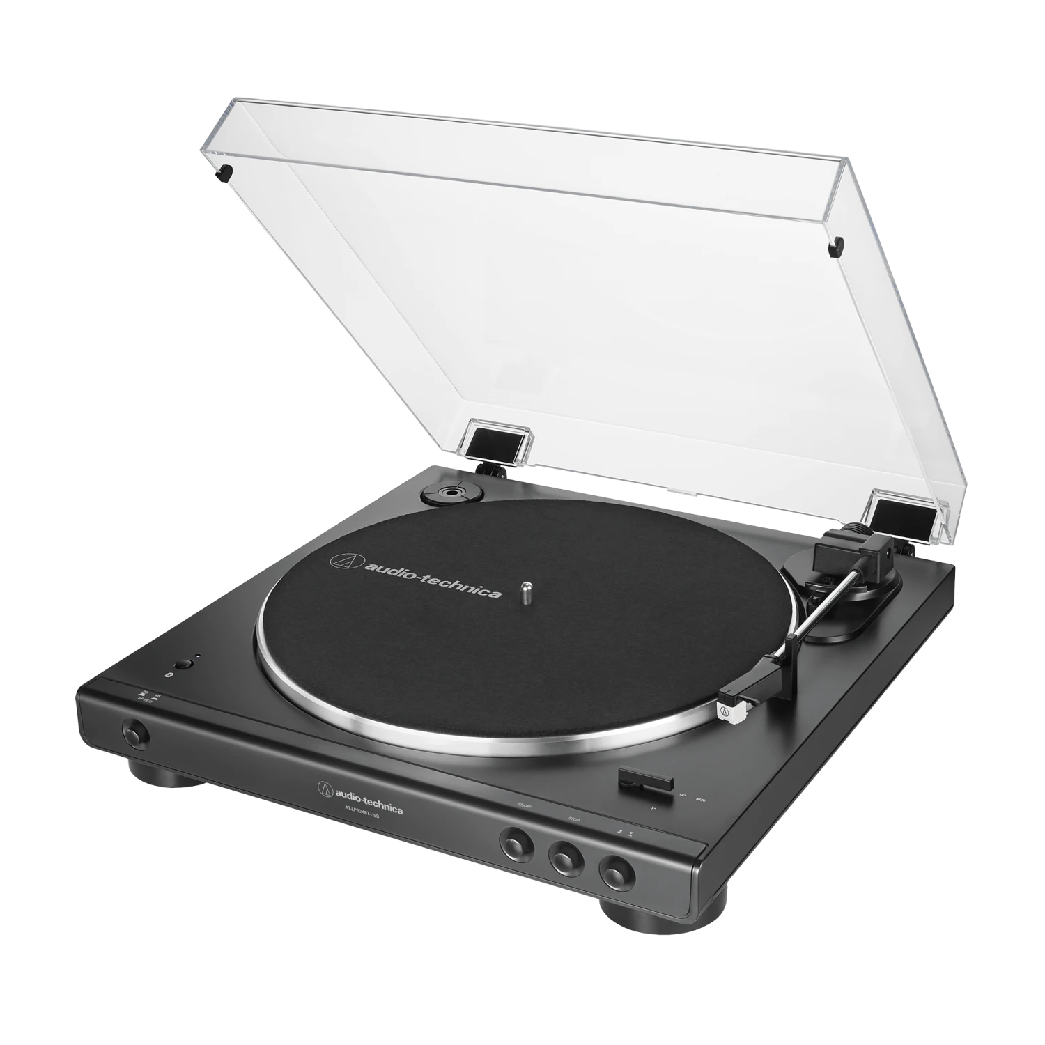Audio-Technica AT-LP60XBT-USB-BK Fully Automatic Belt-Drive Stereo Turntable With Bluetooth And USB 4 Audio-Technica AT-LP60XBT-USB-BK Fully Automatic Belt-Drive Stereo Turntable With Bluetooth And USB - Image 2