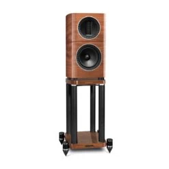 Wharfedale - Elysian 1 - Bookshelf Speaker Stands -Electronic Audio Store e l elysian1standardwalnut 3 1500x