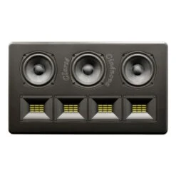 Earthquake - OW-C5 - Cinénova Clarté On-Wall LCR Speaker (Single) -Electronic Audio Store earthquake ow c5 on wall speaker black front horizontal