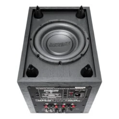 Earthquake - SUB-80X - 8" 300W Powered Subwoofer (Single) -Electronic Audio Store earthquake sub 80x subwoofer black bottom