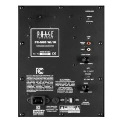 Phase Technology - PC-SUB-WL10 - 10" Wireless Subwoofer (Single) 7 Phase Technology - PC-SUB-WL10 - 10" Wireless Subwoofer (Single) -Electronic Audio Store phase technology pc sub wl10 subwoofer black detail