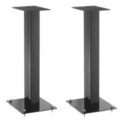 S02 - 23.5" Speaker Stands (Pair) Black - OPEN BOX