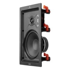 TRIANGLE - Secret IWT8 - Rectangular In-Wall Speaker (Single) -Electronic Audio Store triangle secret iwt8 in wall speaker black angle