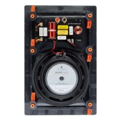 TRIANGLE - Secret IWT8 - Rectangular In-Wall Speaker (Single) -Electronic Audio Store triangle secret iwt8 in wall speaker black back